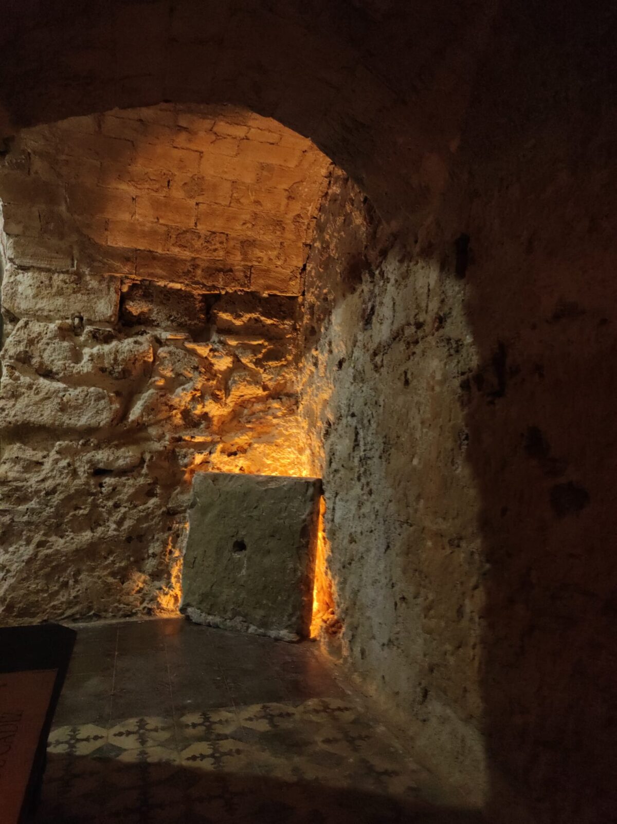 Pasillo con bóvedas de las catacumbas