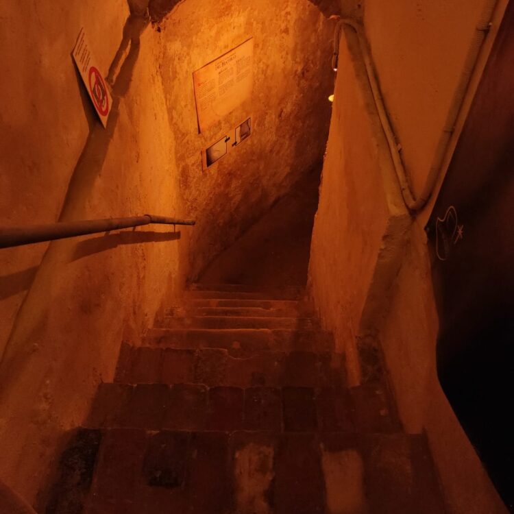 Detalle del interior de las catacumbas